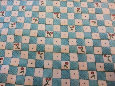Bless This House Cherry Check by Ellen Stouffer Studio for Quilting Treasures-Price Per Yard