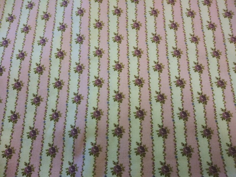 Hat Box Floral Stripe by Andover Fabrics-Price Per Yard