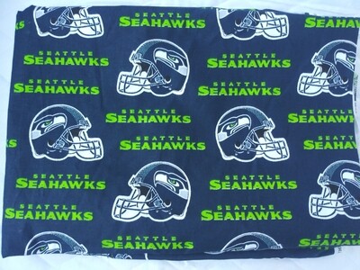 Seattle Seahawks Fabric 2 yds-End of Bolt