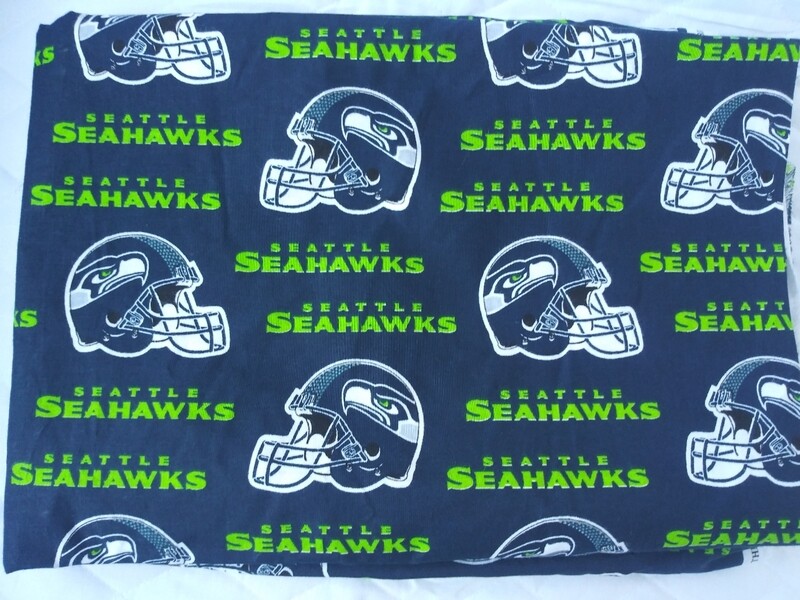 Seattle Seahawks Fabric 2 yds-End of Bolt Seattle Seahawks Fabric 2 yds-End of Bolt