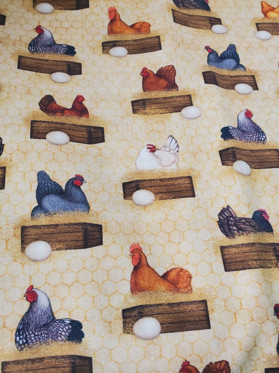 Sunrise Farms Hens Nesting designed by Dan Morris for Quilting Treasures.