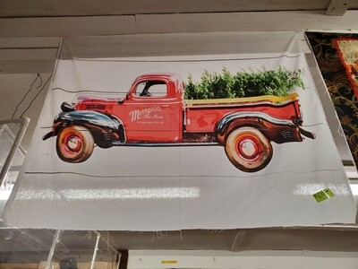 Loads of Cheer Red Truck Panel by Springs Creative