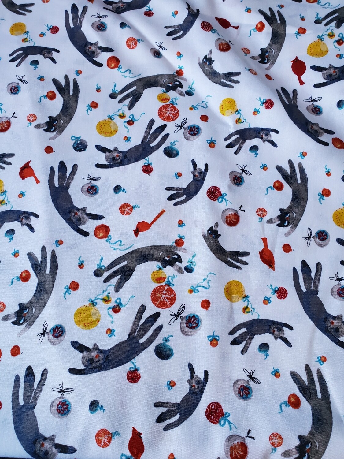 A Purrfect Christmas designed by Masha D' Yans for Clothworks. 