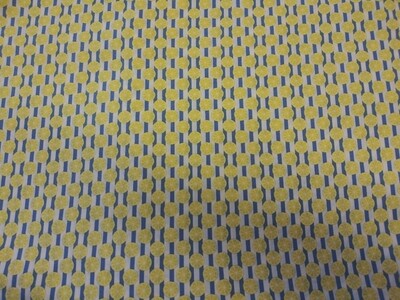 Cherry Lemonade from In the Beginning Fabrics-Lemon Print with Blue/White Stripe-Price per Yard