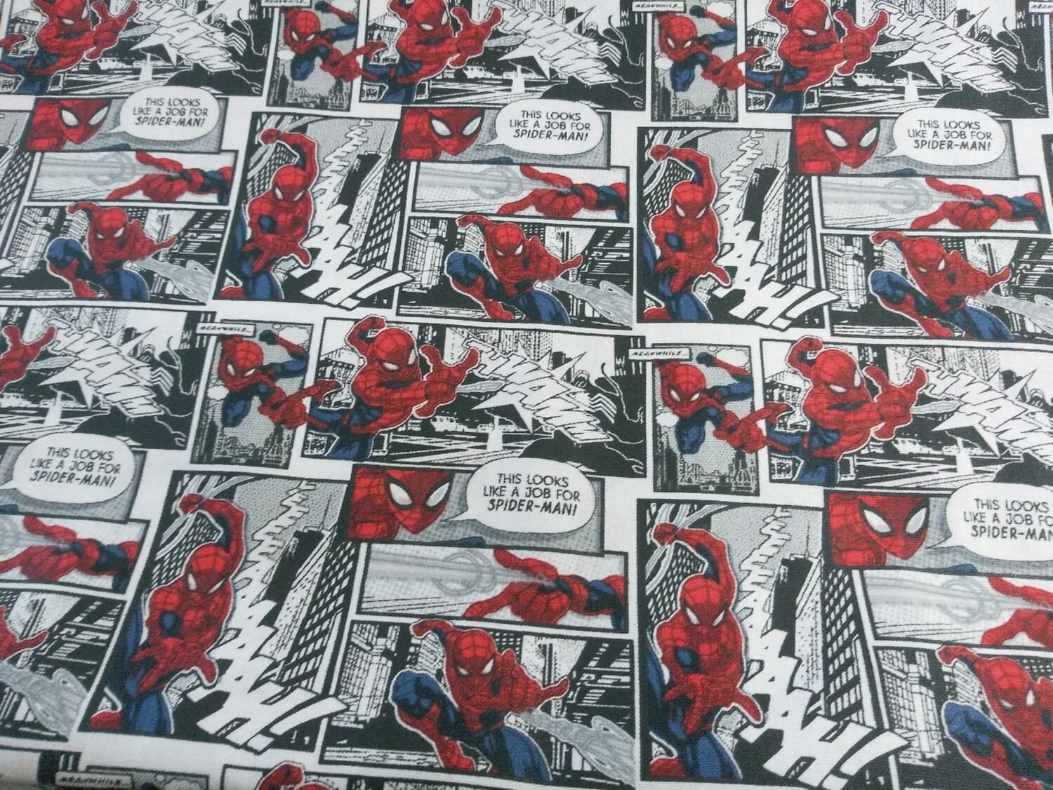 Spiderman Comic Panels by Marvel for Springs Creative-Price per Yard