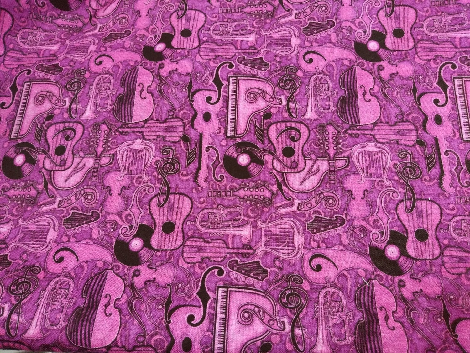 Musical Instrument Print by Dan Morris for Quilting Treasures-Price per Yard