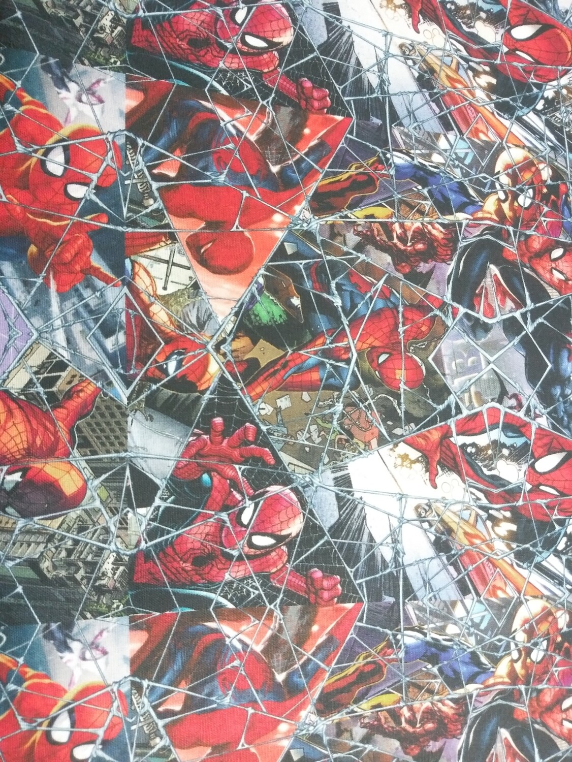 Spiderman Comic Web Mosaic by Marvel for Springs Creative-Price per Yard