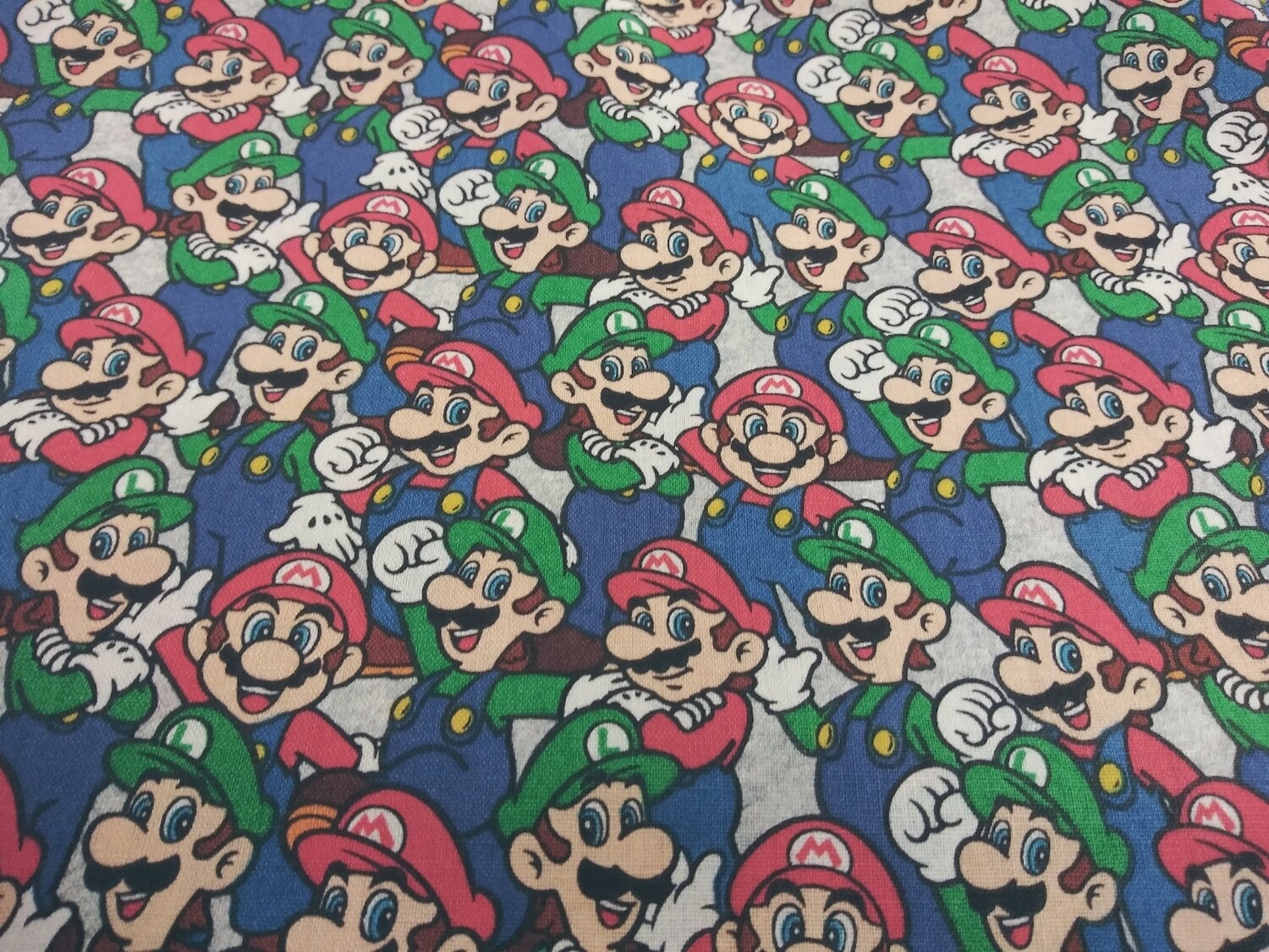 Mario Luigi Packed by Nintendo for Springs Creative-Price per Yard
