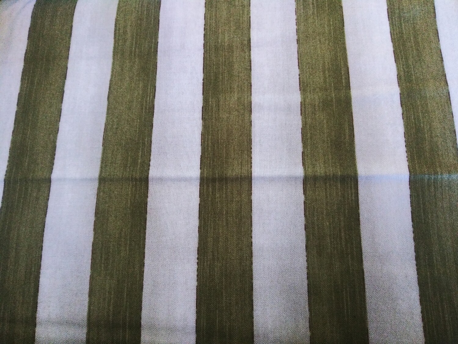 Green Stripe Print Fabric By d Dan Morris For RJR