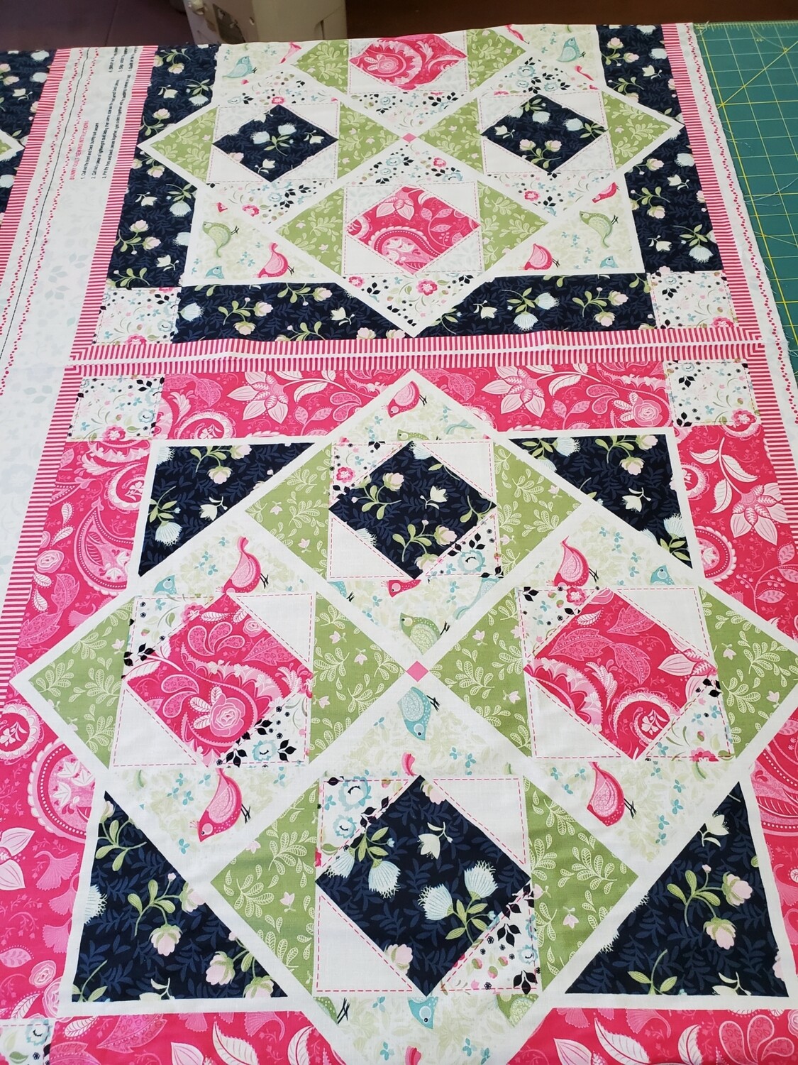 Boho Bloom panel by Nancy Archer for Studio E