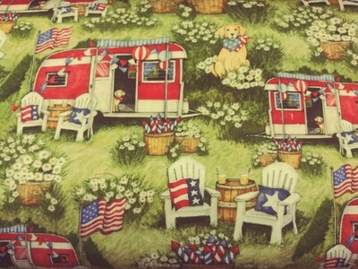 Camping Patriotic by Susan Winget for Springs Creative