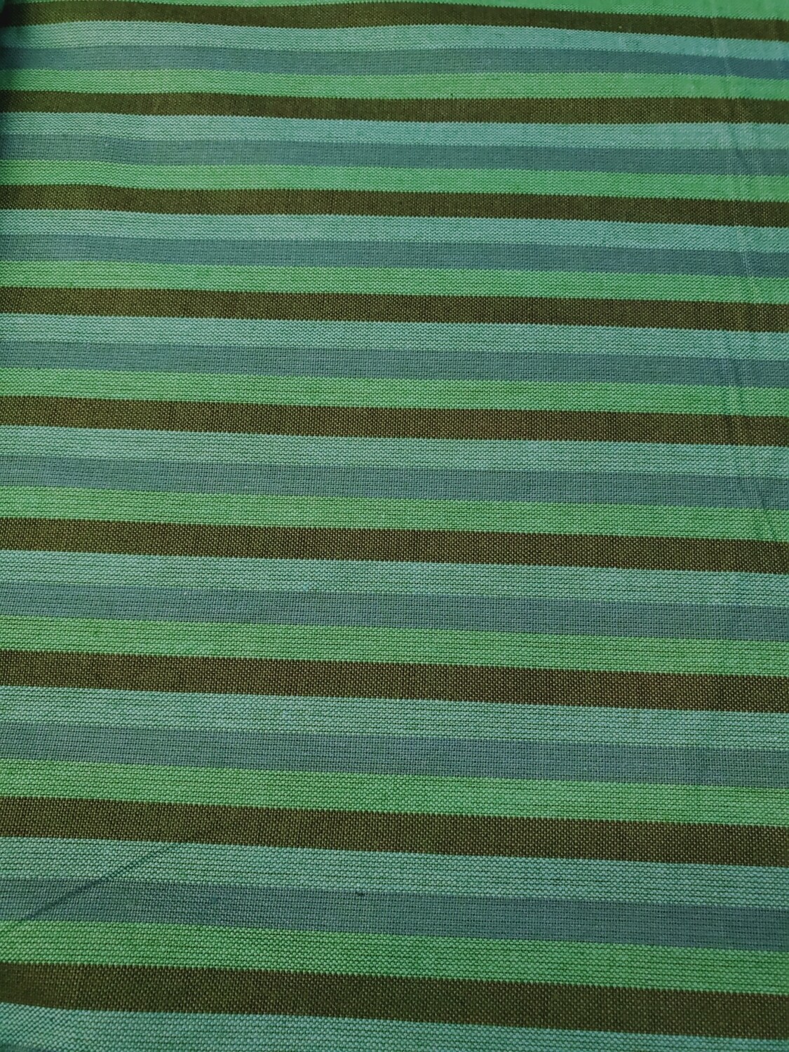 Green striped Cotton