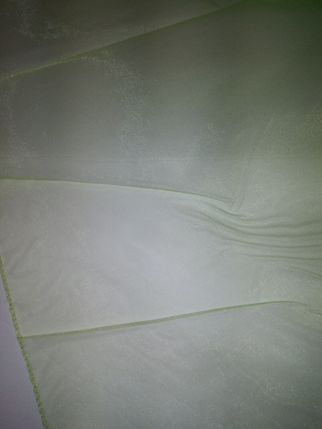 Celadon Green Organza Circle, 100% Nylon, 58" Diameter - Package of 4