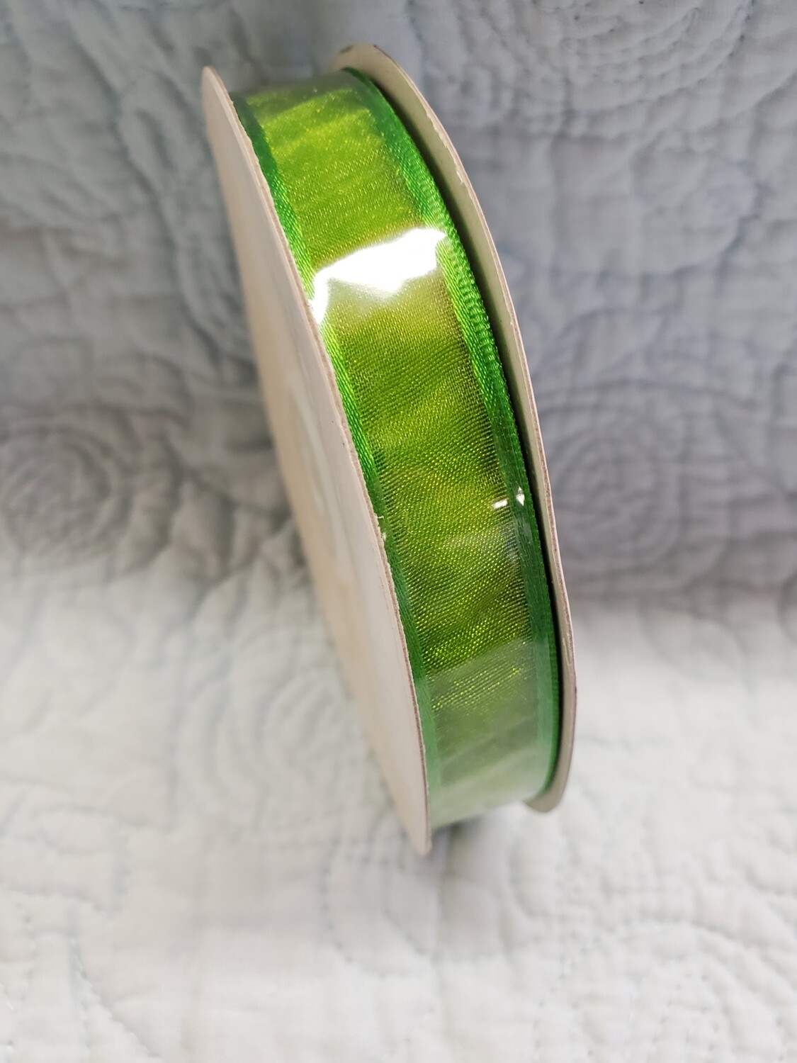 Emerald  Satin Edge Weave Ribbon