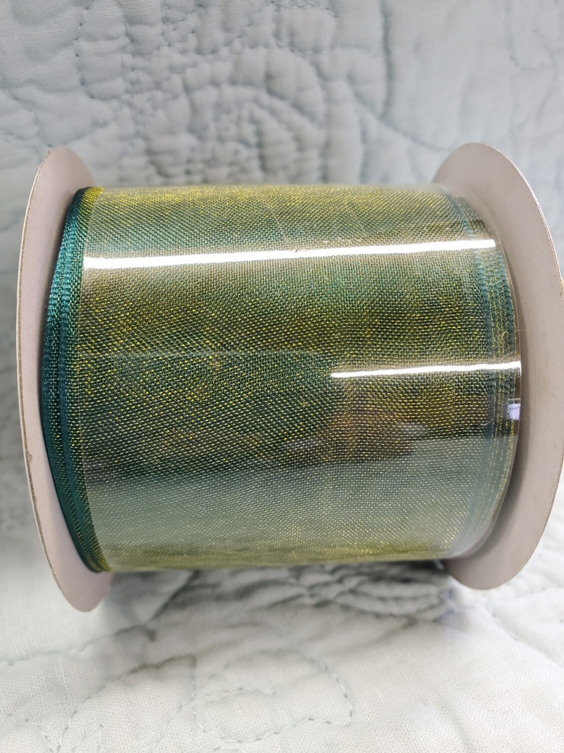 Forest Morgan Weave Sheer Ribbon