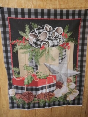 Christmas Gingham Panel by Nicole Tamarin for Springs Creative 36" x 44"