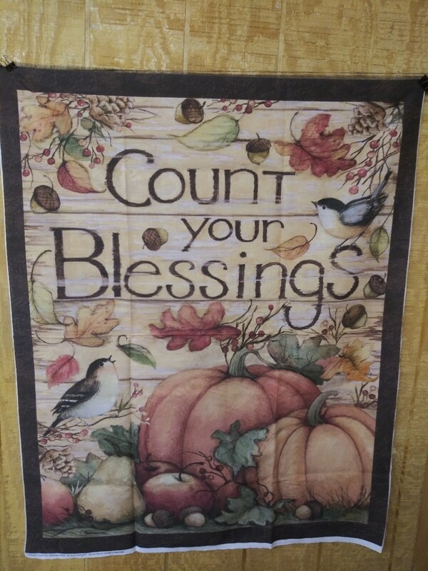 Count Your Blessings Panel by Susan Winget for Springs Creative 36" x 44"