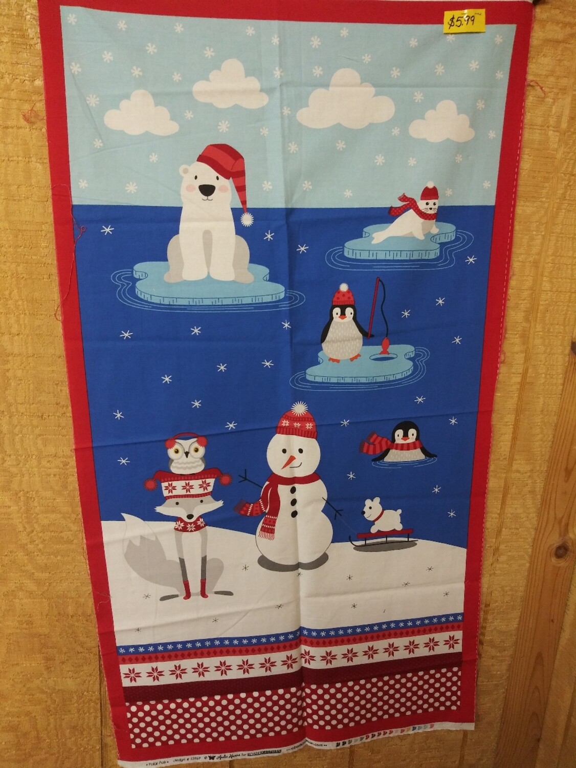 Polar Pals by Andie Hanna for Robert Kaufman 24" x 44"