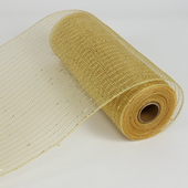 10" Metallic Deco Mesh 10 yds - Gold