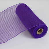 10" Metallic Deco Mesh 10 yds - Purple