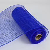  10" Metallic Deco Mesh 10 yds - Royal Blue