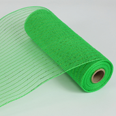 10" Metallic Deco Mesh 10 yds - Green 