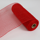 10" Metallic Deco Mesh 10 yds - Red