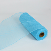 10" Plain Deco Mesh 10 yds - Blue