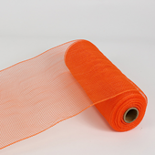 10" Plain Deco Mesh 10 yds - Orange