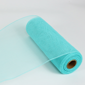 10" Plain Deco Mesh 10 yds - Aqua