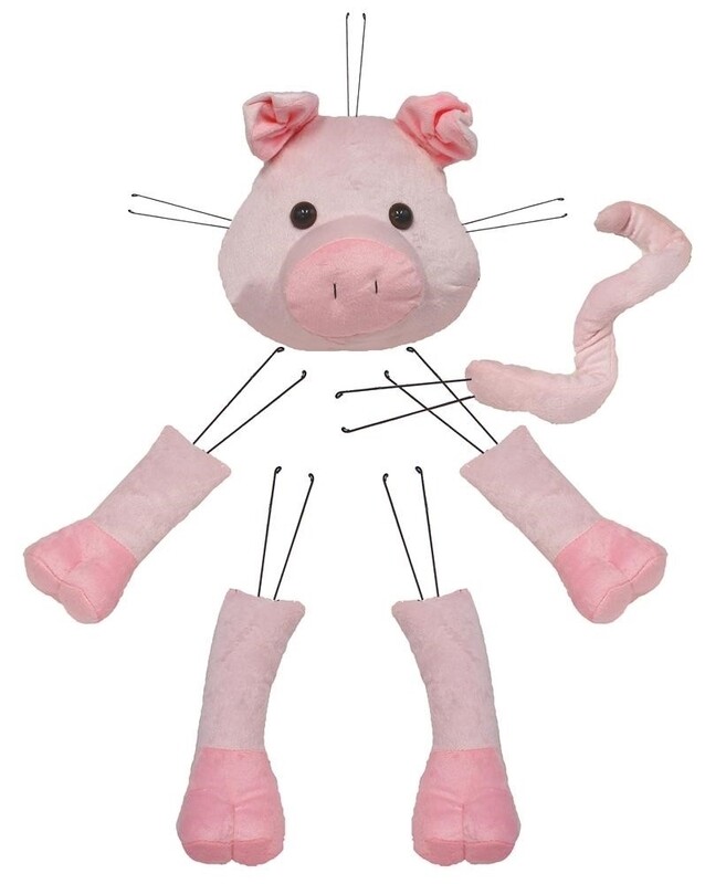 6 Pc 19.5"H Pig Decor Kit