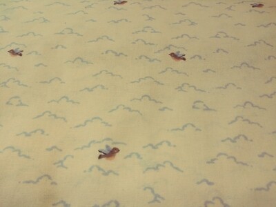 Magic Moon Bird Print Fabric