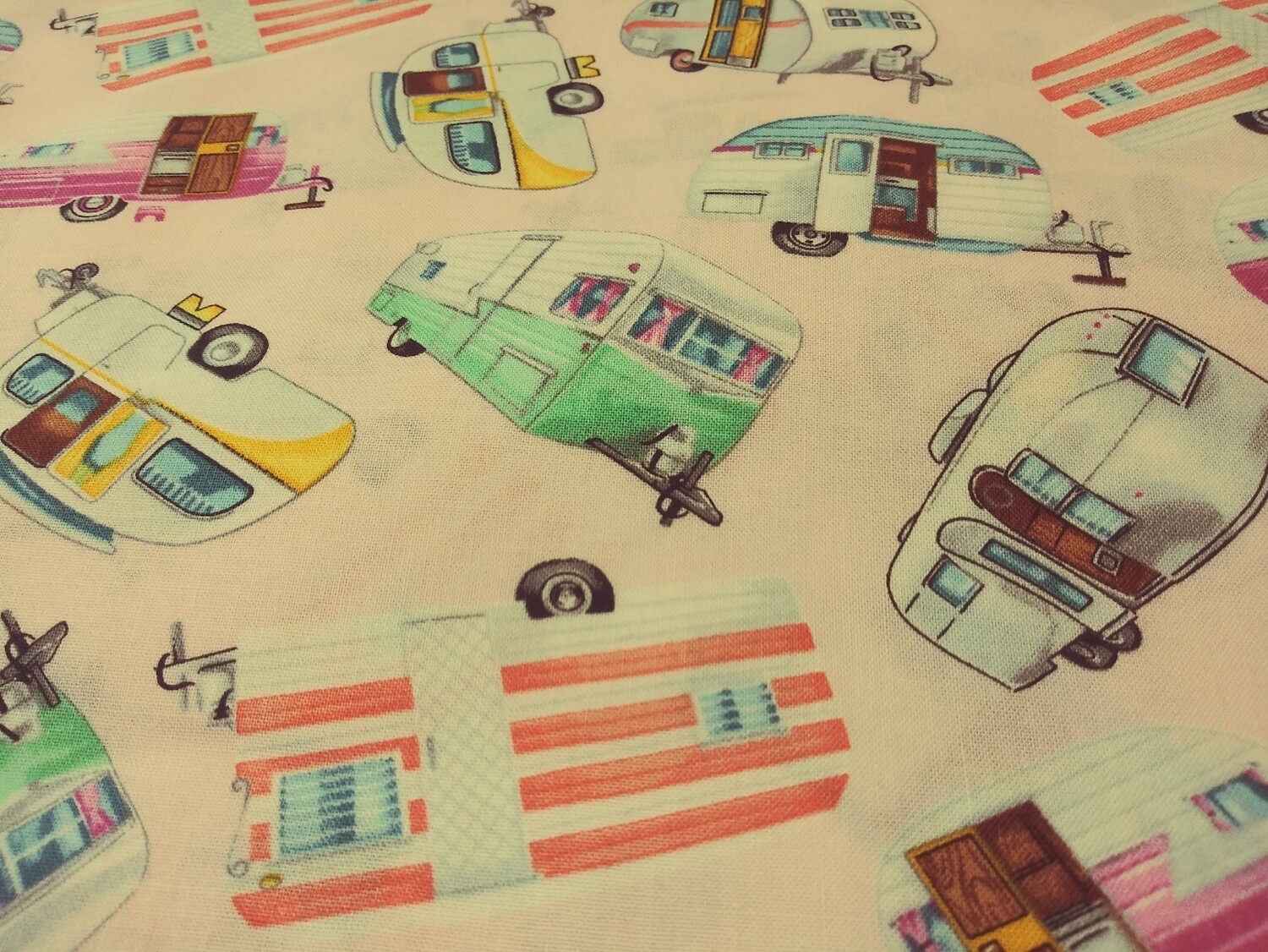 Camper Print Fabric by Hi Fashion Fabrics