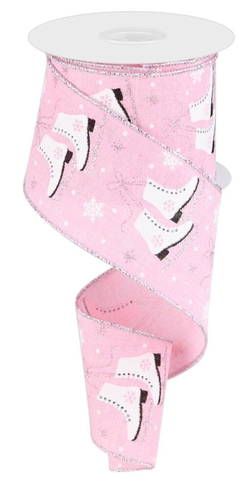 2.5"X10YD ICE SKATES/ROYAL
-PINK