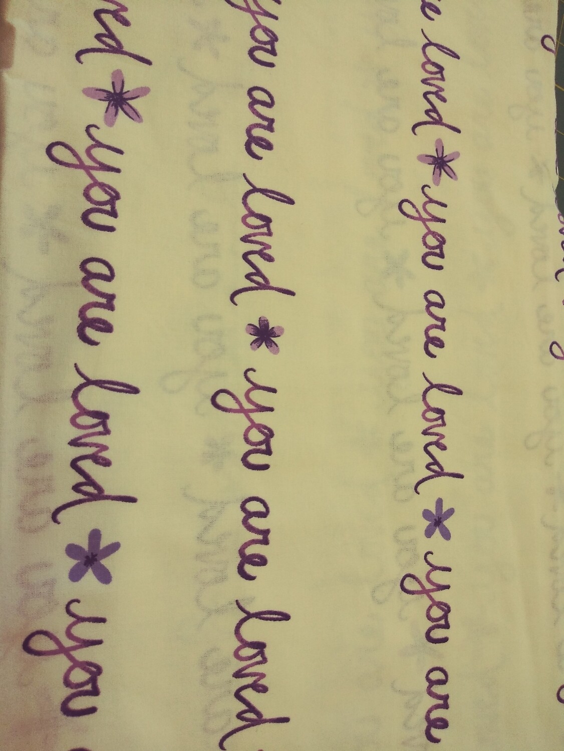 Magic Moon Text Print Fabric
