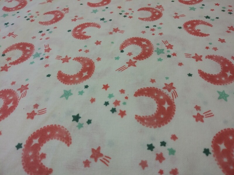 Magic Moon Moon and Stars Print Fabric