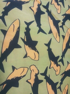 Shark Print Fabric