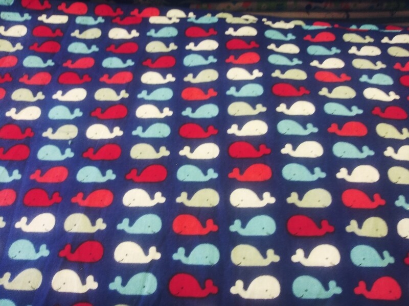 Whale Print Fabric