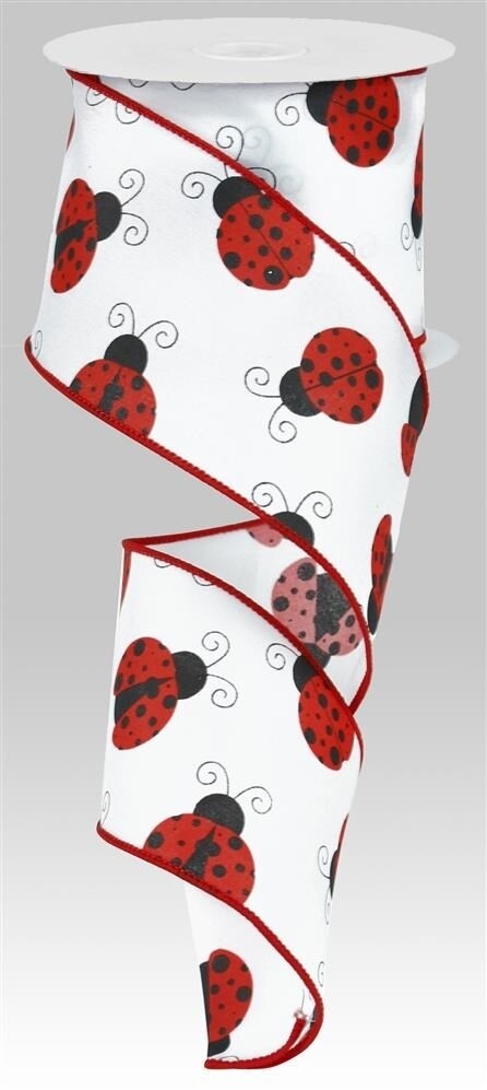 2.5"X10YD LADYBUG RED/ WHITE