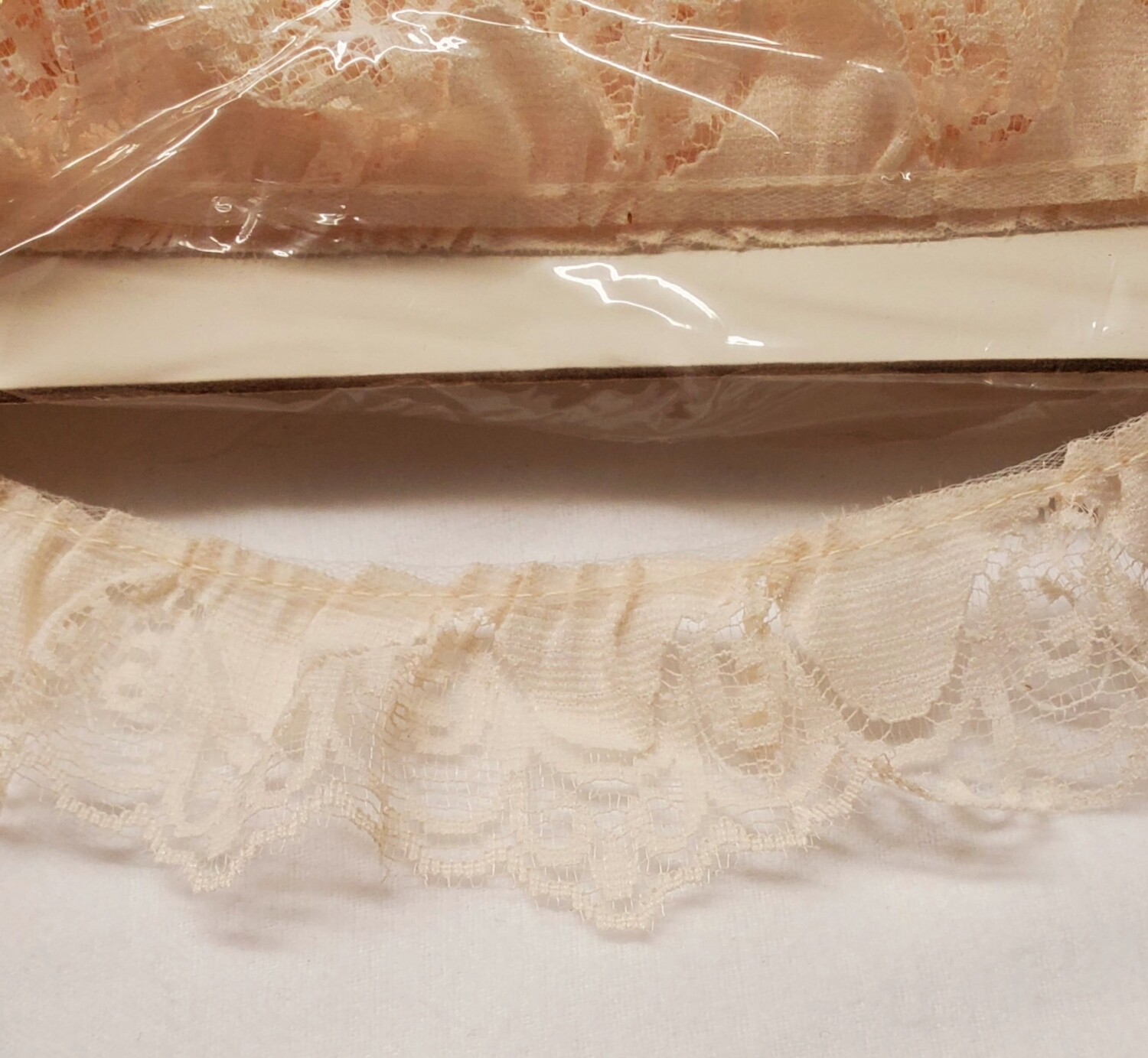 Gathered Ivory Lace 1-7/8" Wide x 24 Yard Reel