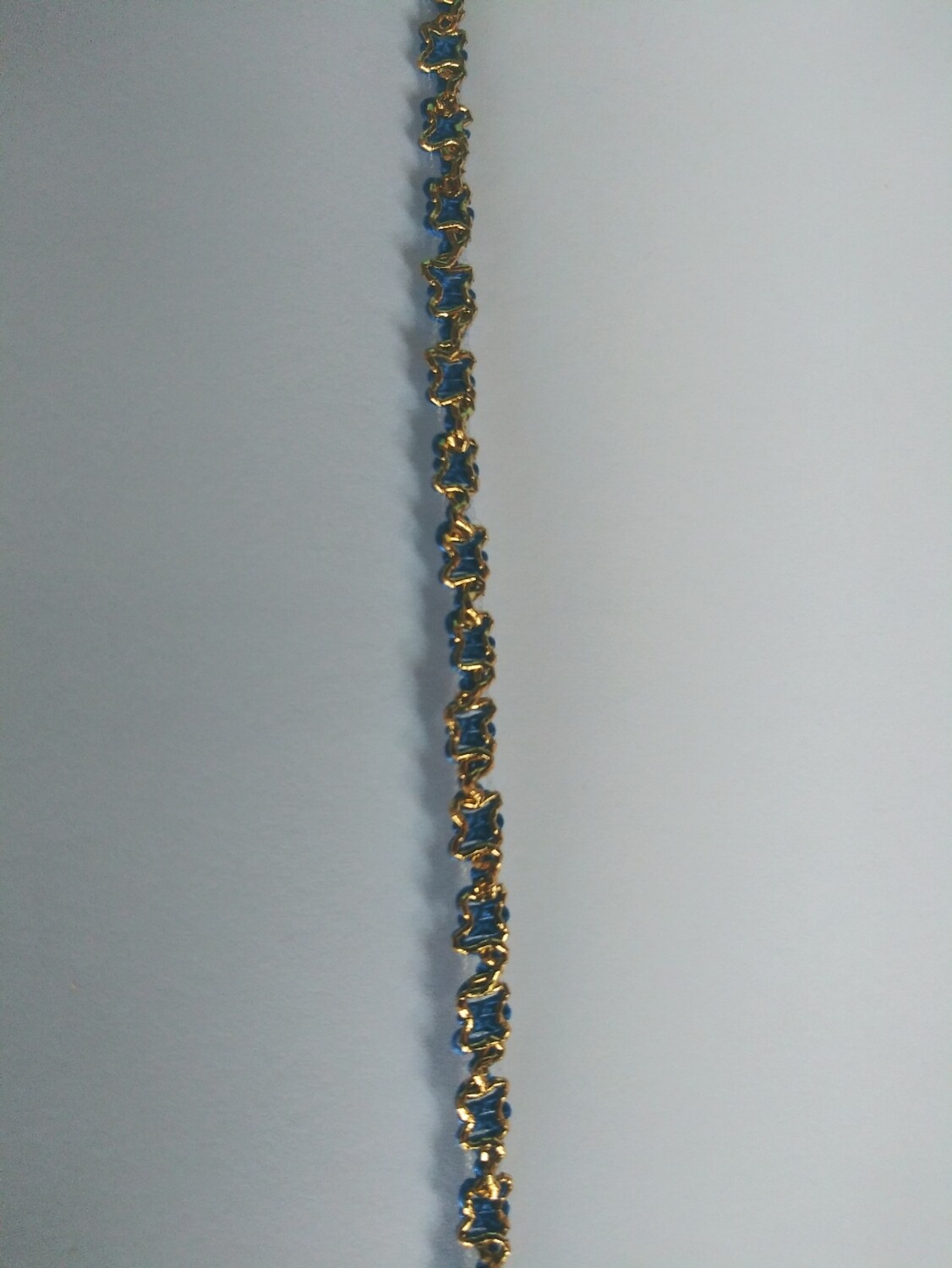Royal 21 & Gold Metallic Trim 1/8" x 24 Yards Reel
