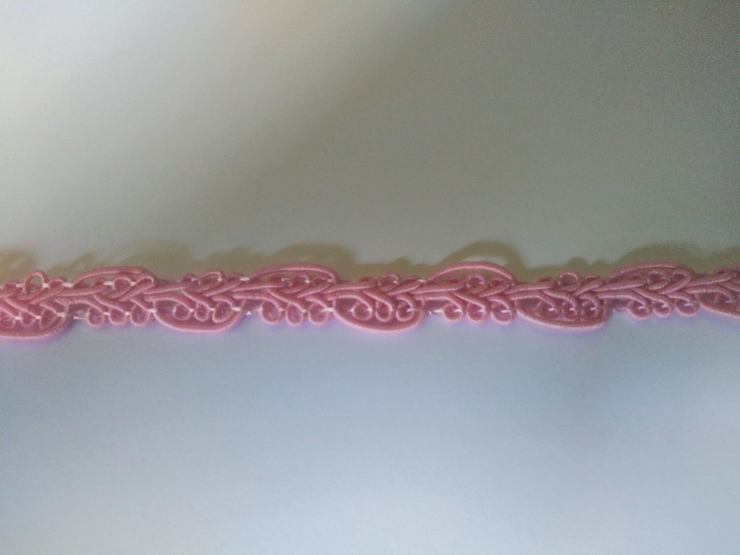 Pink Rayon Gimp Braid 3/8" Wide x 24 Yard Spool
