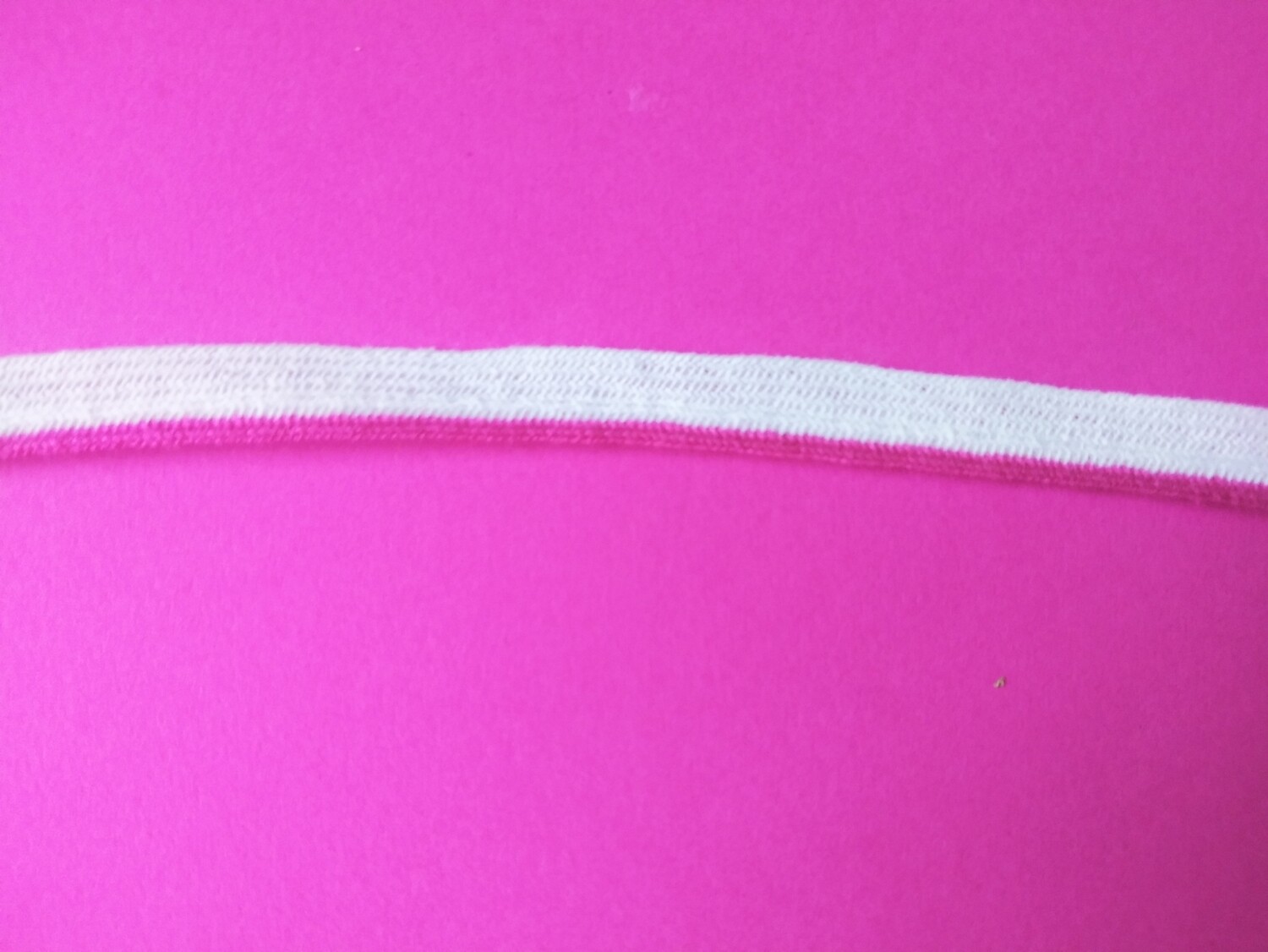 White & Hot Pink Trim 3/8" x 36 Yard Reel
