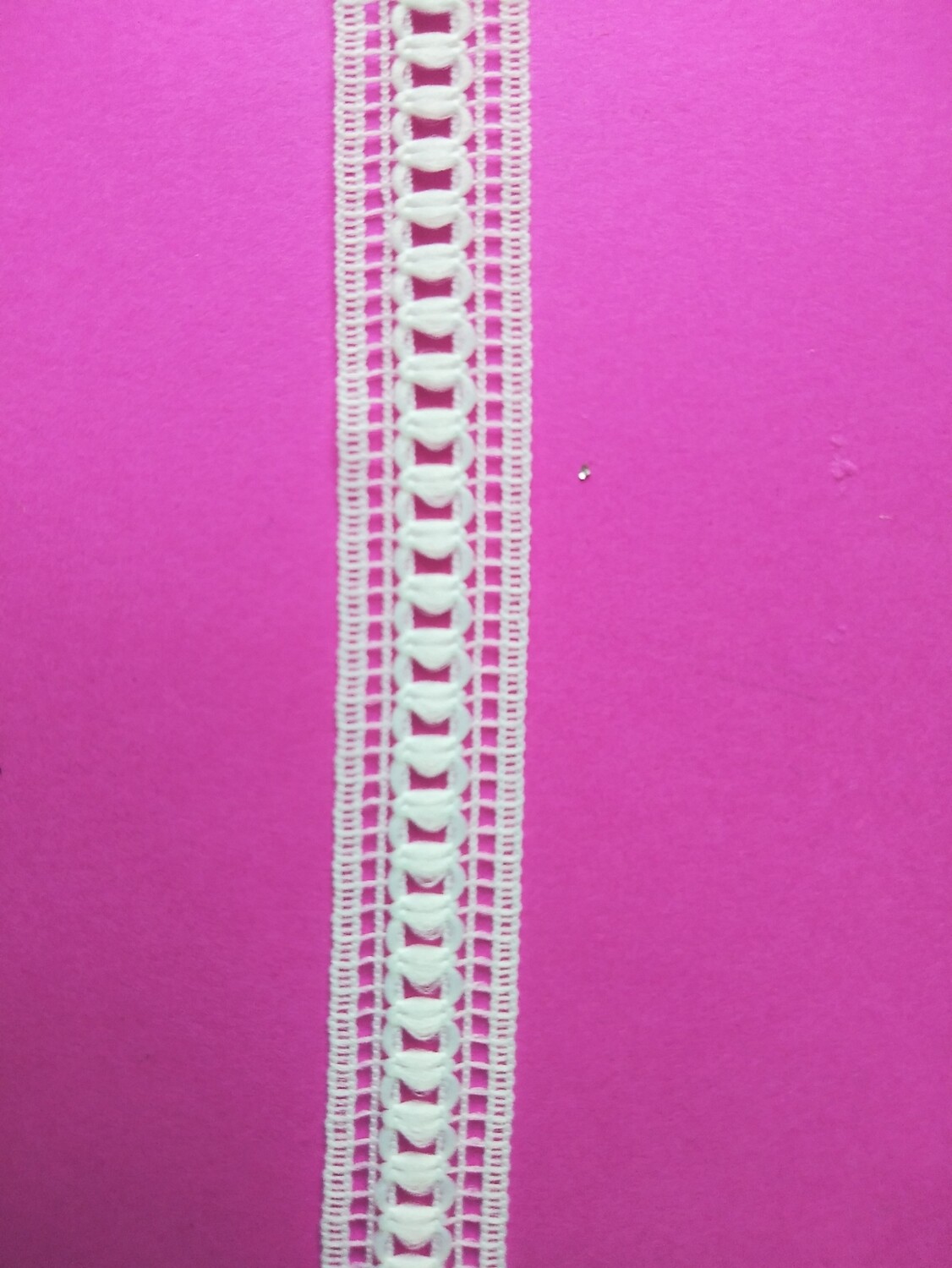 White Flat Trim 9/16" Wide x 25 Yards Reel