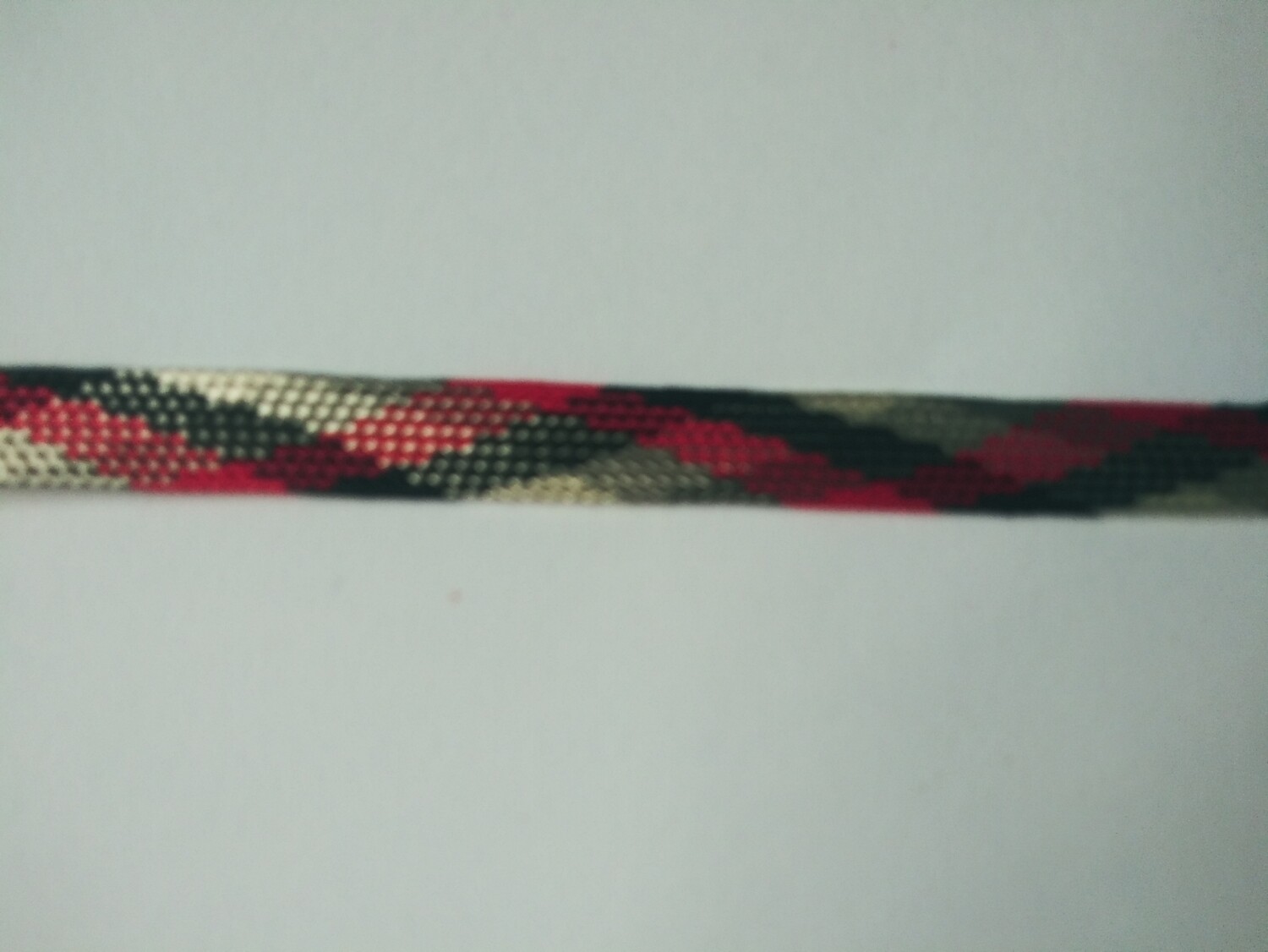 Black, White & Red Flat Trim 5/16" x 36 Yards Reel