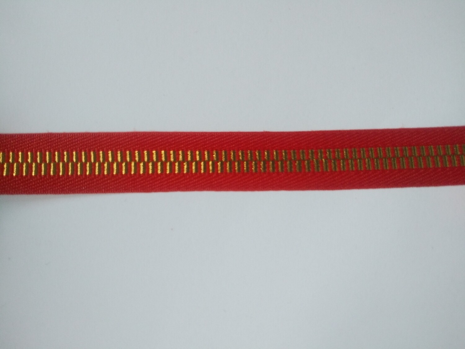 Red and Gold Flat Trim 3/4" x 36 Yards Reel
