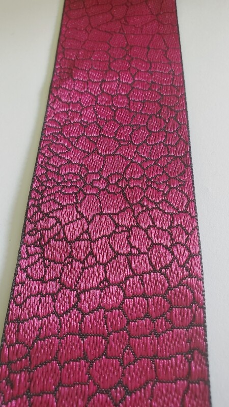 Magenta Crackle Print 2 In.  25 yds. 