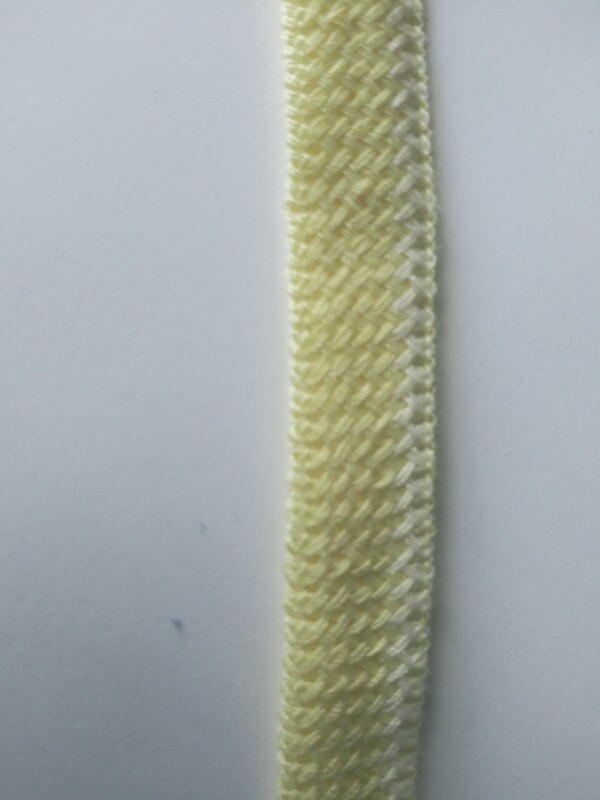 Yellow Trim with White Edge 5/8" Wide 10 Yard Reel