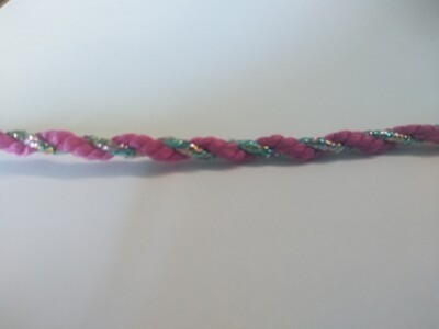 Rose/Rainbow Cobble Cord Trim 1/8