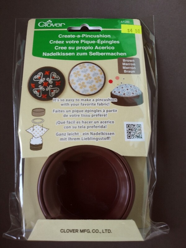 Clover Create-a-Pincushion, Brown, Approx.  2-1/2 in. Diameter